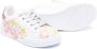 Monnalisa floral-print lace-up sneakers White - Thumbnail 2