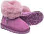 Monnalisa shearling-detail ankle boots Purple - Thumbnail 2