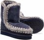 Mou Kids contrast-stitch ankle boots Blue - Thumbnail 2