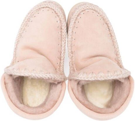 Mou Kids Eskimo leather ankle boots Pink