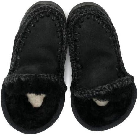 Mou Kids suede eskimo boots Black