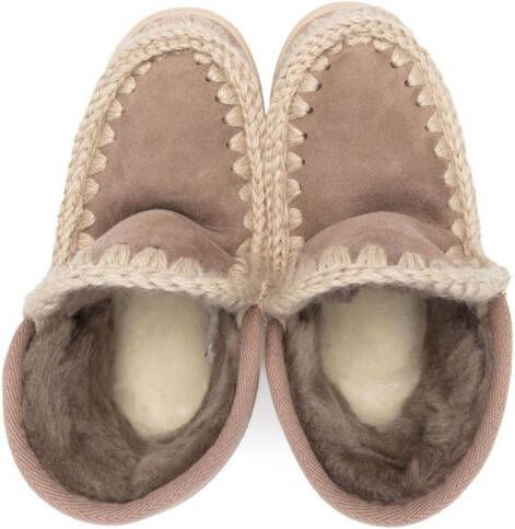 Mou Kids suede eskimo boots Neutrals
