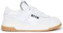 MSGM Kids logo-print leather sneakers White - Thumbnail 1