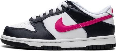 Nike Kids Dunk Low "Fierce Pink" sneakers Black
