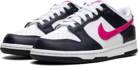 Nike Kids Dunk Low "Fierce Pink" sneakers Black