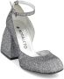Nodaleto square-toe block-heel pumps Silver - Thumbnail 2