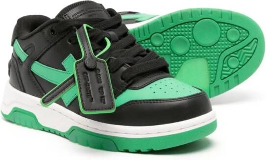 Off-White Kids Out Of Office leather sneakers Black
