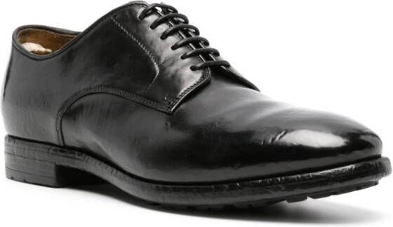 Officine Creative Balance 001 leather Derby Shoes Black