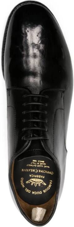 Officine Creative Balance 001 leather Derby Shoes Black