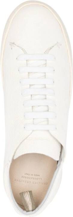 Officine Creative lace-up leather sneakers White