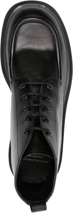 Officine Creative Ultimate 009 leather lace-up boots Black