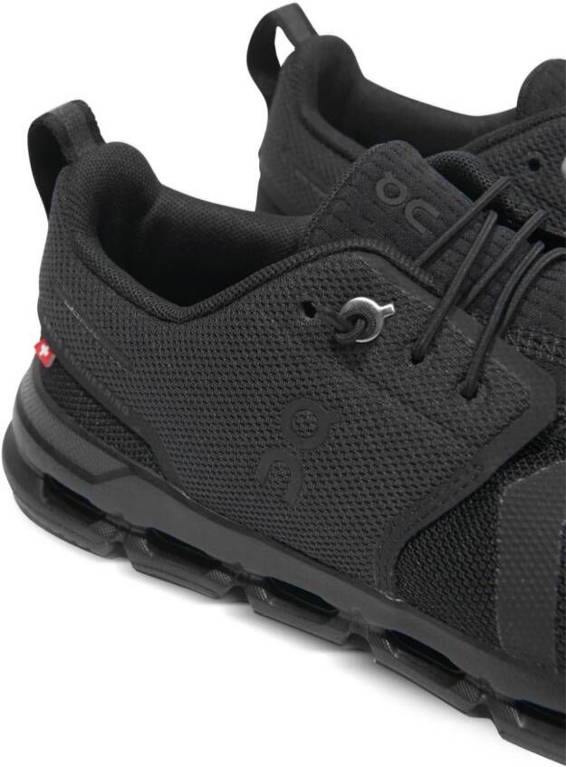 on running kids Cloud Sky logo-debossed sneakers Black