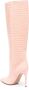 Paris Texas 120mm crocodile-embossed leather boots Pink - Thumbnail 2