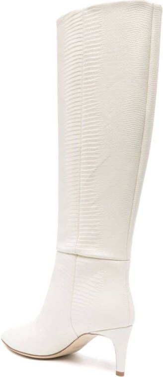 Paris Texas 65mm lizard-embossed boots Neutrals