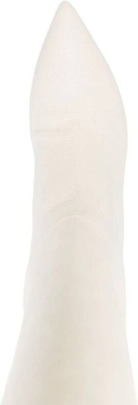 Paris Texas 65mm lizard-embossed boots Neutrals