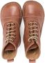 Pépé Kids lace-up leather ankle boots Brown - Thumbnail 2