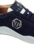 Philipp Plein logo-plaque suede sneakers Blue - Thumbnail 3