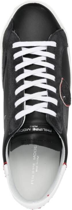 Philippe Model Paris PRSX low-top leather sneakers Black