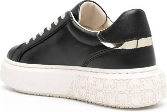 PINKO Love Birds-plaque sneakers Black