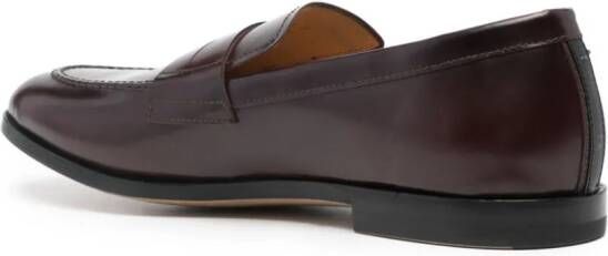 Premiata almond leather loafers Red