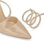 René Caovilla Margot rhinestone-embellished pumps Gold - Thumbnail 3