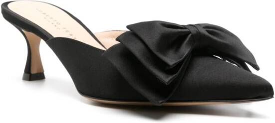 Roberto Festa Solis 50mm bow-embellished mules Black