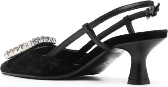 Roberto Festa 70mm Stefi leather pumps Black