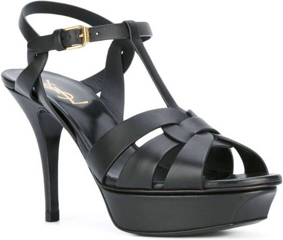 Saint Laurent 105mm Tribute sandals Black - Picture 1