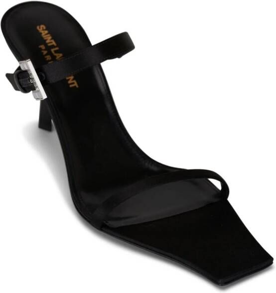 Saint Laurent Hope 75mm buckle-detailed sandals Black