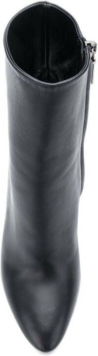 Saint Laurent Lou 95mm leather boots Black - Picture 3