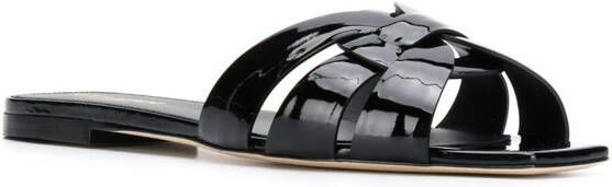 Saint Laurent Tribute flat sandals Black - Picture 1