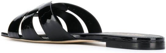 Saint Laurent Tribute flat sandals Black - Picture 2