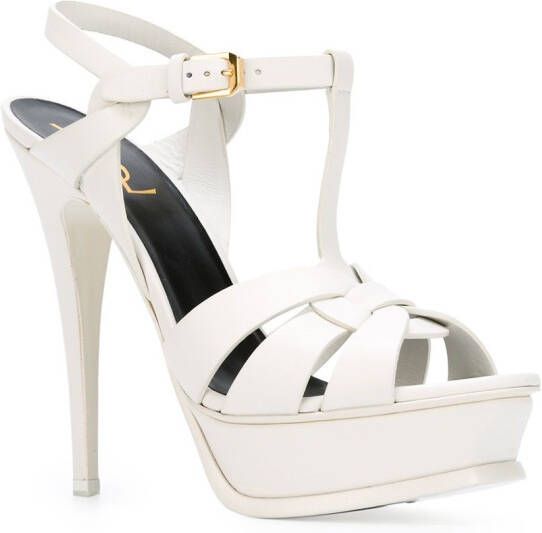 Saint Laurent 105mm Tribute sandals White - Picture 1