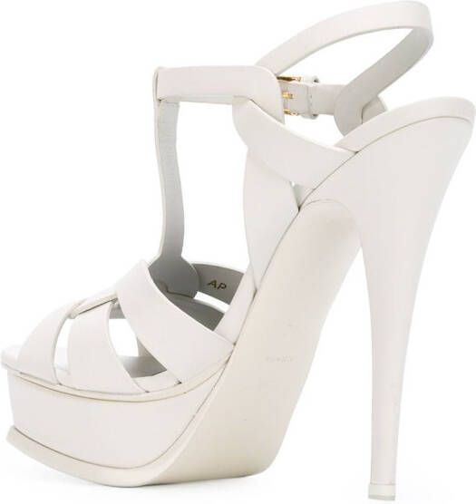 Saint Laurent 105mm Tribute sandals White - Picture 2