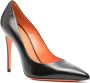 Santoni 105mm leather pumps Black - Thumbnail 1