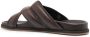 Santoni crossover-straps leather sandals Brown - Thumbnail 3