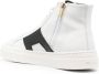 Santoni logo-lettering high-top sneakers White - Thumbnail 3