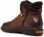 Santoni distressed lace-up mountain boots Brown - Thumbnail 3