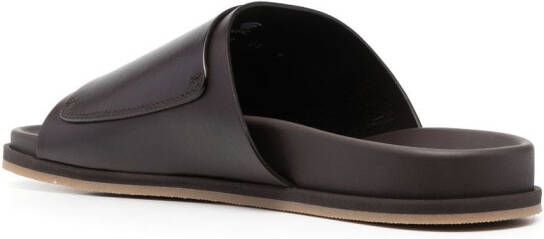 Santoni Doctor -Gort50 leather slides Brown