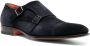 Santoni double-strap suede monk shoes Blue - Thumbnail 2