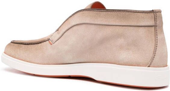 Santoni Dragon suede desert boots Neutrals