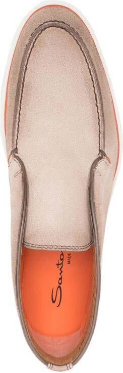 Santoni Dragon suede desert boots Neutrals