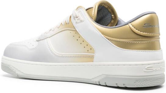 Santoni Illon logo-print sneakers Silver