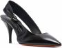 Santoni 100mm slingback pumps Black - Thumbnail 2