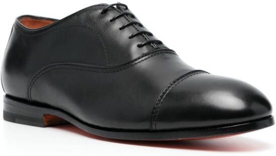 Santoni lace-up Oxford shoes Black