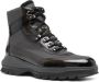 Santoni panelled-design lace-up hiking boots Grey - Thumbnail 2