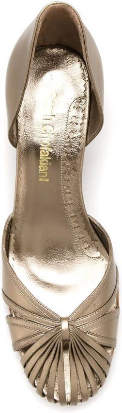 Sarah Chofakian leather heeled pumps Grey - Picture 3