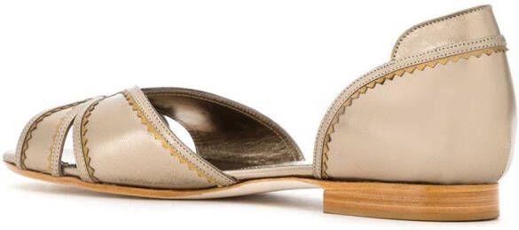 Sarah Chofakian metallic flat sandals Grey - Picture 2