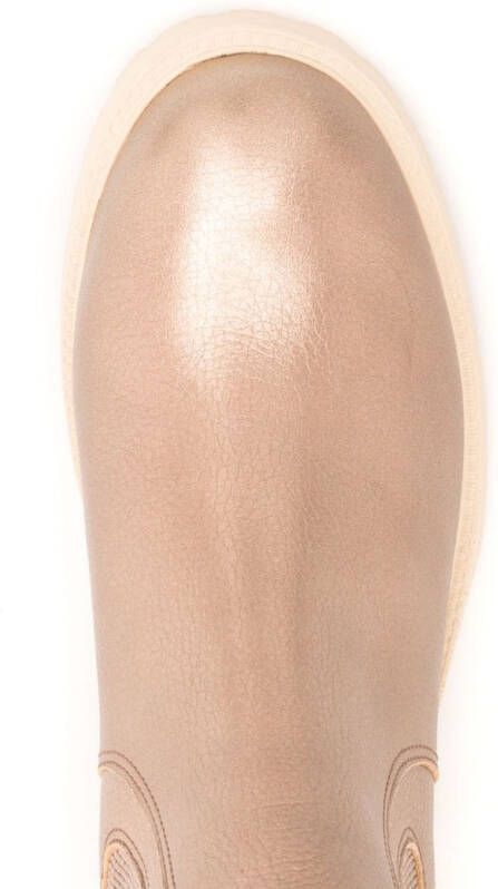 Sarah Chofakian Mirre Chelsea boots Gold