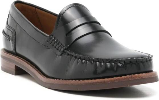 Sarah Chofakian Rive Gauche leather loafers Black